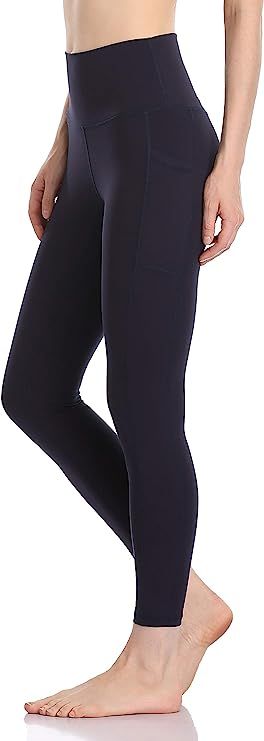 Colorfulkoala Women's High Waisted Yoga Pants 7/8 Length Leggings with Pockets | Amazon (US)