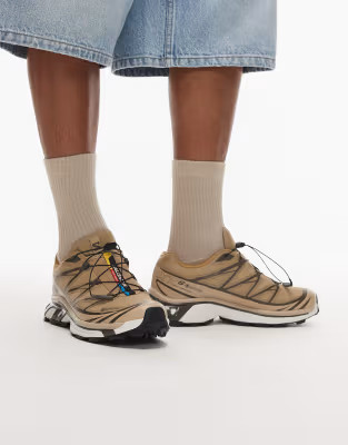 Salomon XT-6 GTX trainers in safari and brown | ASOS (Global)