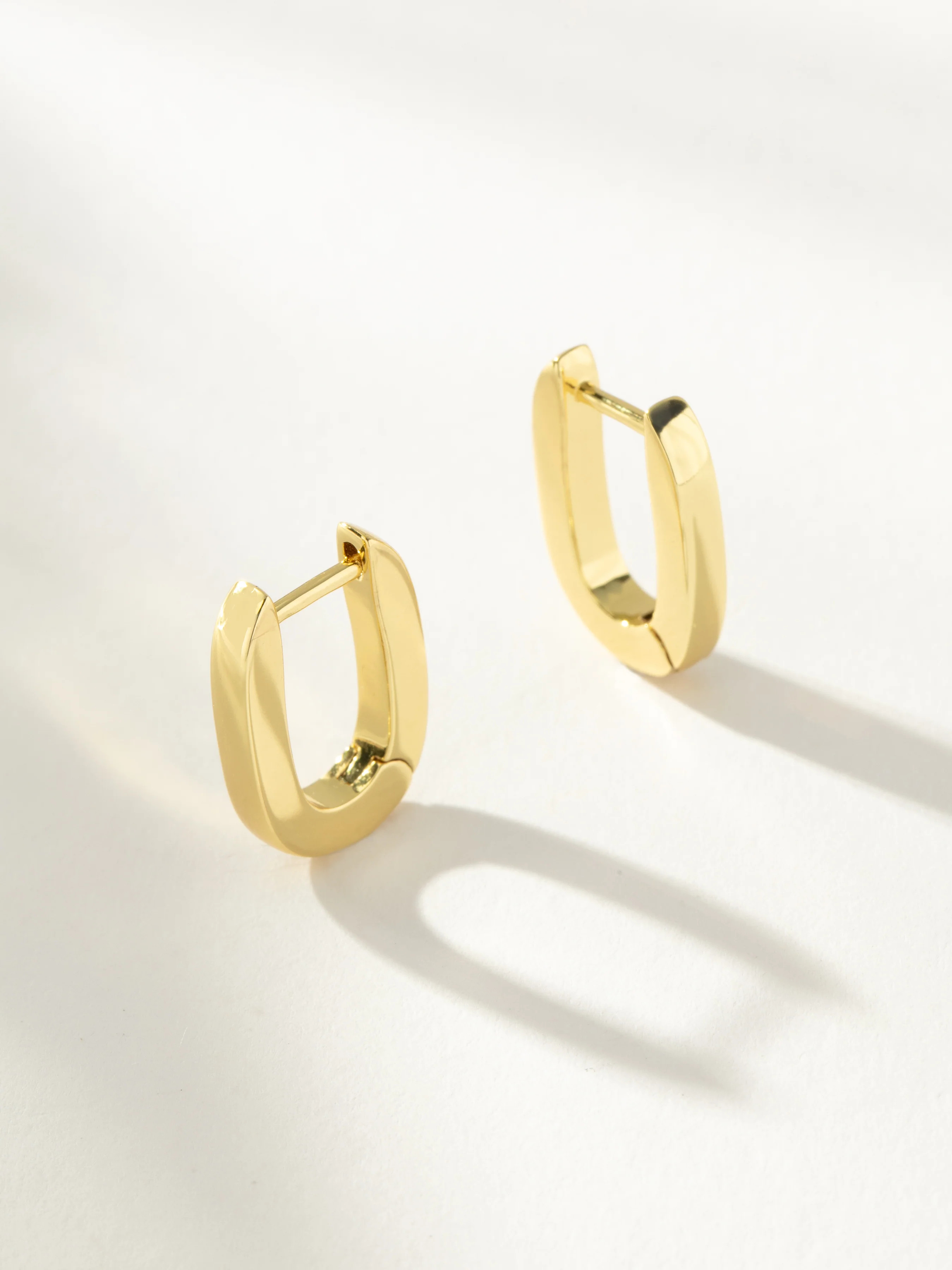 Oval Huggie Earrings in Gold | Hoops and Huggies | Uncommon James | Uncommon James