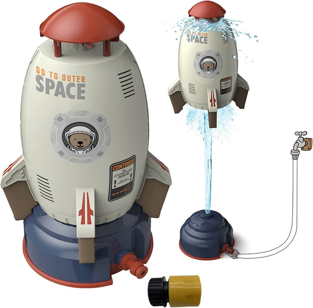 Rocket Sprinklers Toys Water Splash Rocket Outdoor Water Play for Kids Rocket Sprinklers Toy Wate... | Amazon (US)