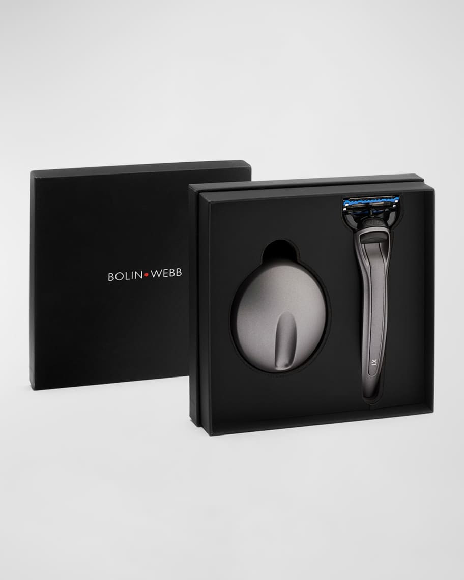 Bolin Webb Men's X1 Matte Razor and Stand Set | Neiman Marcus