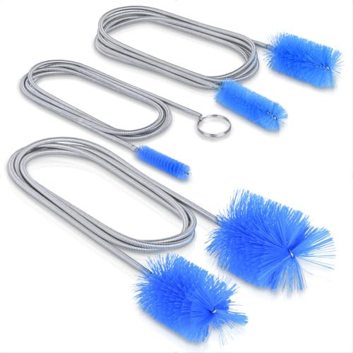 Flexible Long Drain Brush Set, Premium 3 Piece Kit with Double Ended and Stainless Steel Tube Cleaning Brushes for Ultimate Kitchen, Sink, and Pipe Cleaning, Including Powerful Drain Clog Remover | Amazon (US)