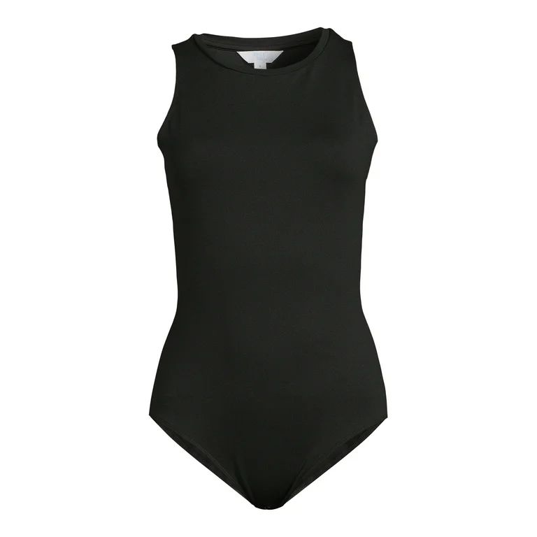 Time and Tru Women's Smooth Sleeveless Bodysuit, Sizes XS-XXXL | Walmart (US)