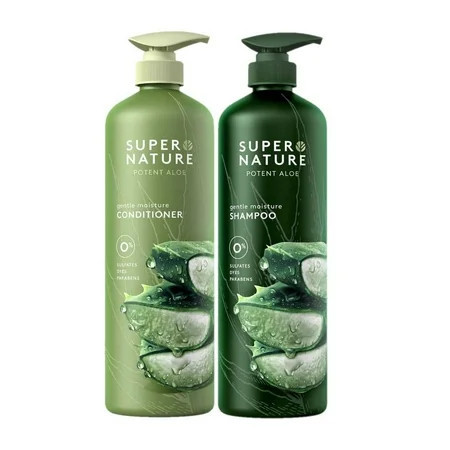 Super Nature Potent Aloe Moisturizing Shampoo and Conditioner, 30 fl oz | Walmart (US)