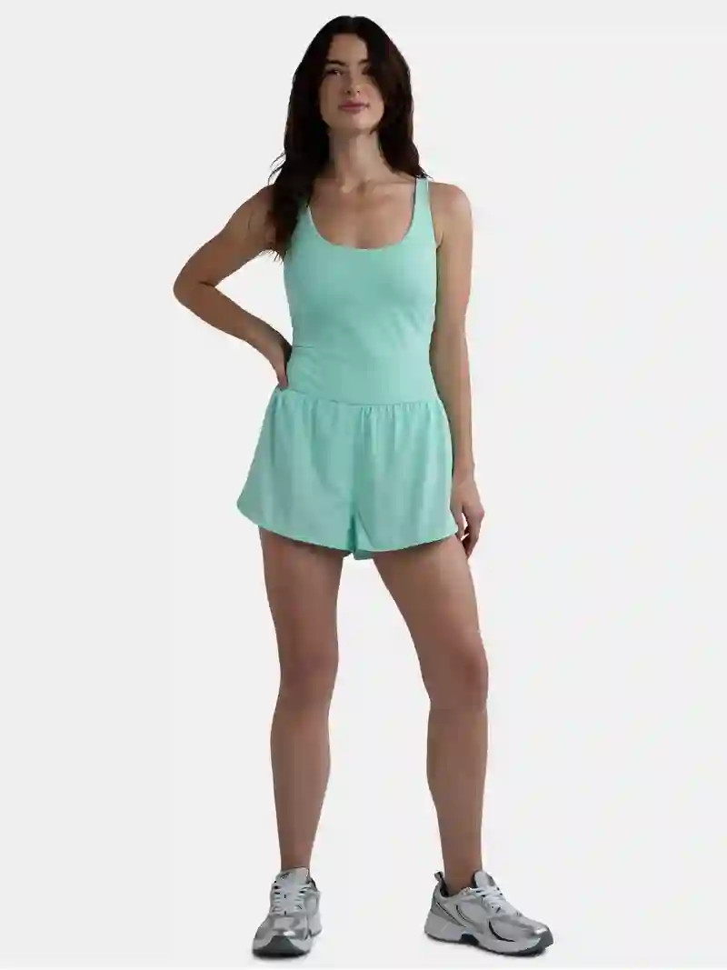 Avia Women's and Women's Plus Active Bodysuit with Built-in Bra, Sizes XS-4X | Walmart (US)