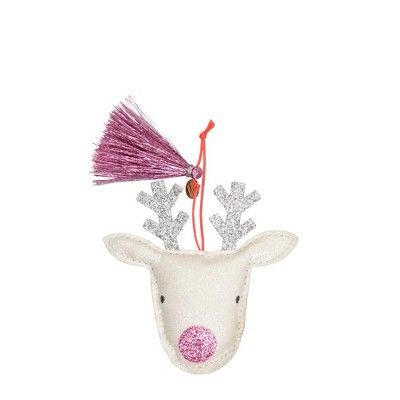 Meri Meri - Reindeer Glitter Fabric Tree Decoration - Tree Ornament - Christmas - 1ct | Target
