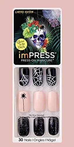 imPress Press-On Manicure ~ Full Moon ~ Glow in the Dark Halloween | Amazon (US)