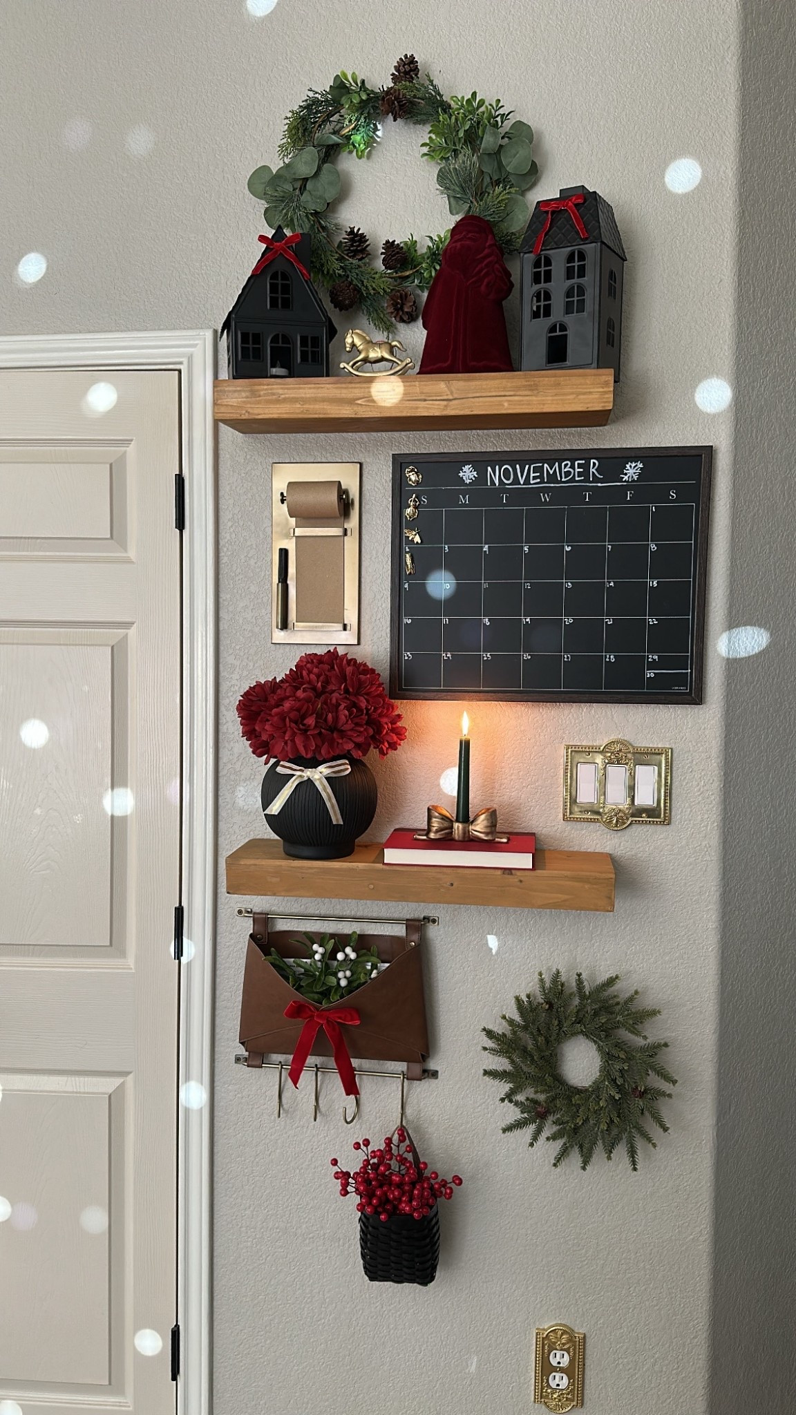 Kitchen command center this Christmas! 🖤🫶🏼🎄🎅

#LTKSeasonal #LTKHoliday #LTKHome