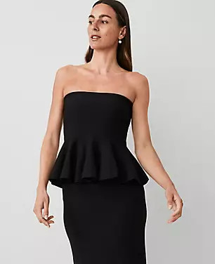 Strapless Peplum Top | Ann Taylor (US)