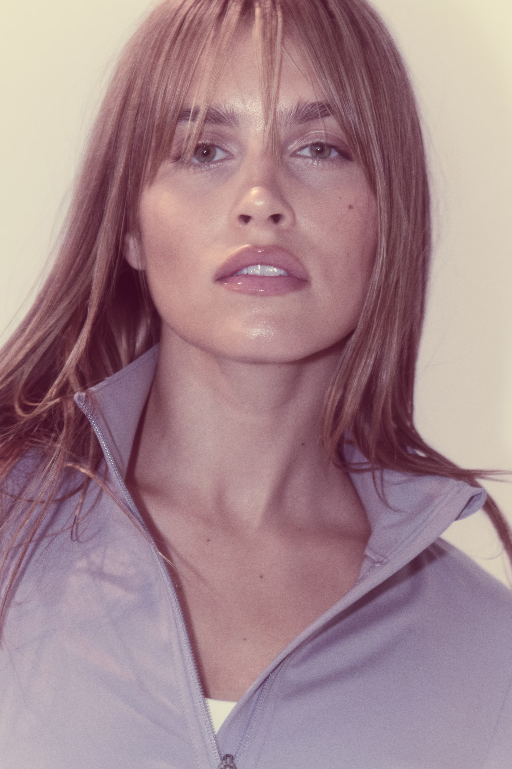 Zip-through sports jacket with SoftMove™ - Frosty lilac - Ladies | H&M GB | H&M (UK, MY, IN, SG, PH, TW, HK)