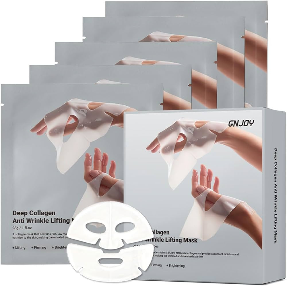 Collagen Face Mask Deep Collagen Anti Wrinkle Lifting Mask Collagen Face Mask Overnight, Collagen... | Amazon (US)