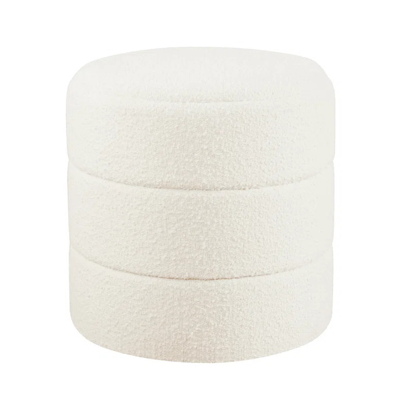 Maeesha Upholstered Round Ottoman | Wayfair North America