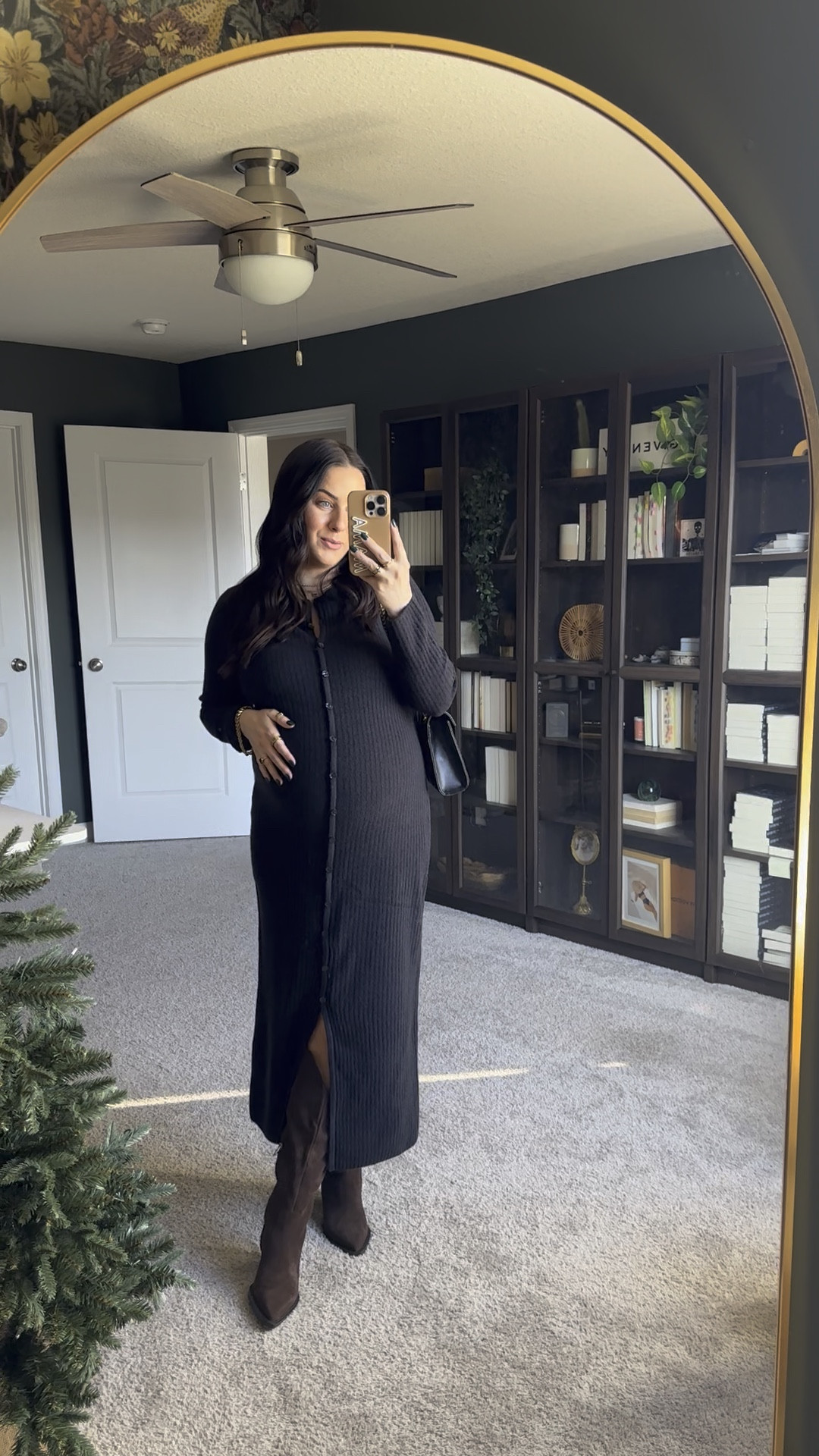 Bump / maternity friendly winter sweater dress - buttons are sewn shut down the middle & dress can be worn during & after pregnancy!

Mp dress, boots tts 



#LTKSeasonal #LTKWatchNow #LTKBump