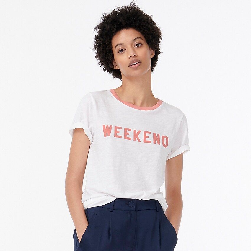 Vintage cotton "Weekend" T-shirt | J.Crew US