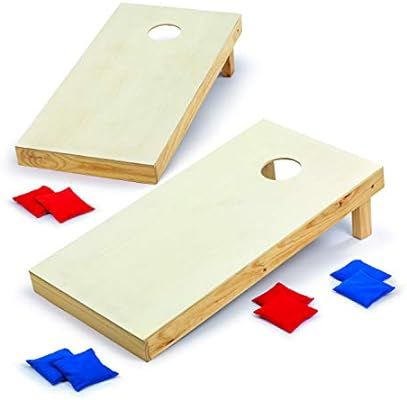 Backyard Champs Corn Hole Outdoor Game: 2 Regulation Wood Cornhole Boards and 8 Bean Bags | Amazon (US)