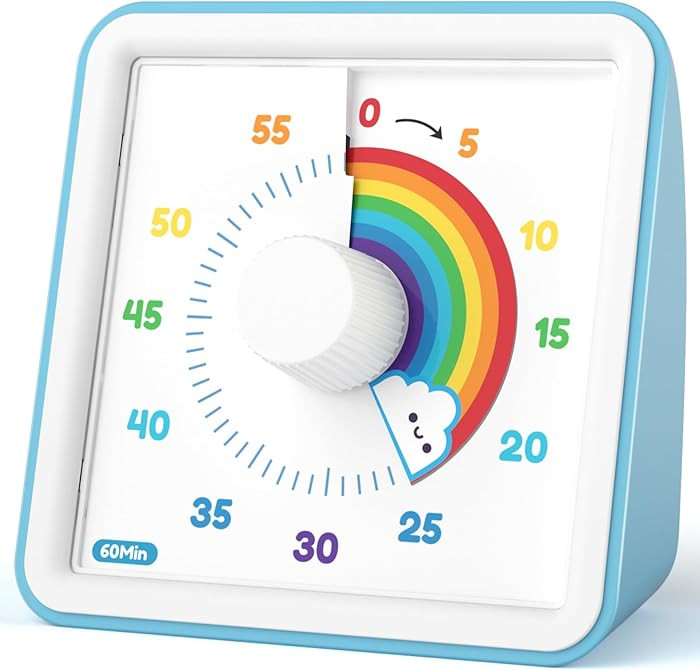LIORQUE 60 Minute Visual Timer for Kids, Visual Countdown Timer for Classroom Office Kitchen with... | Amazon (US)
