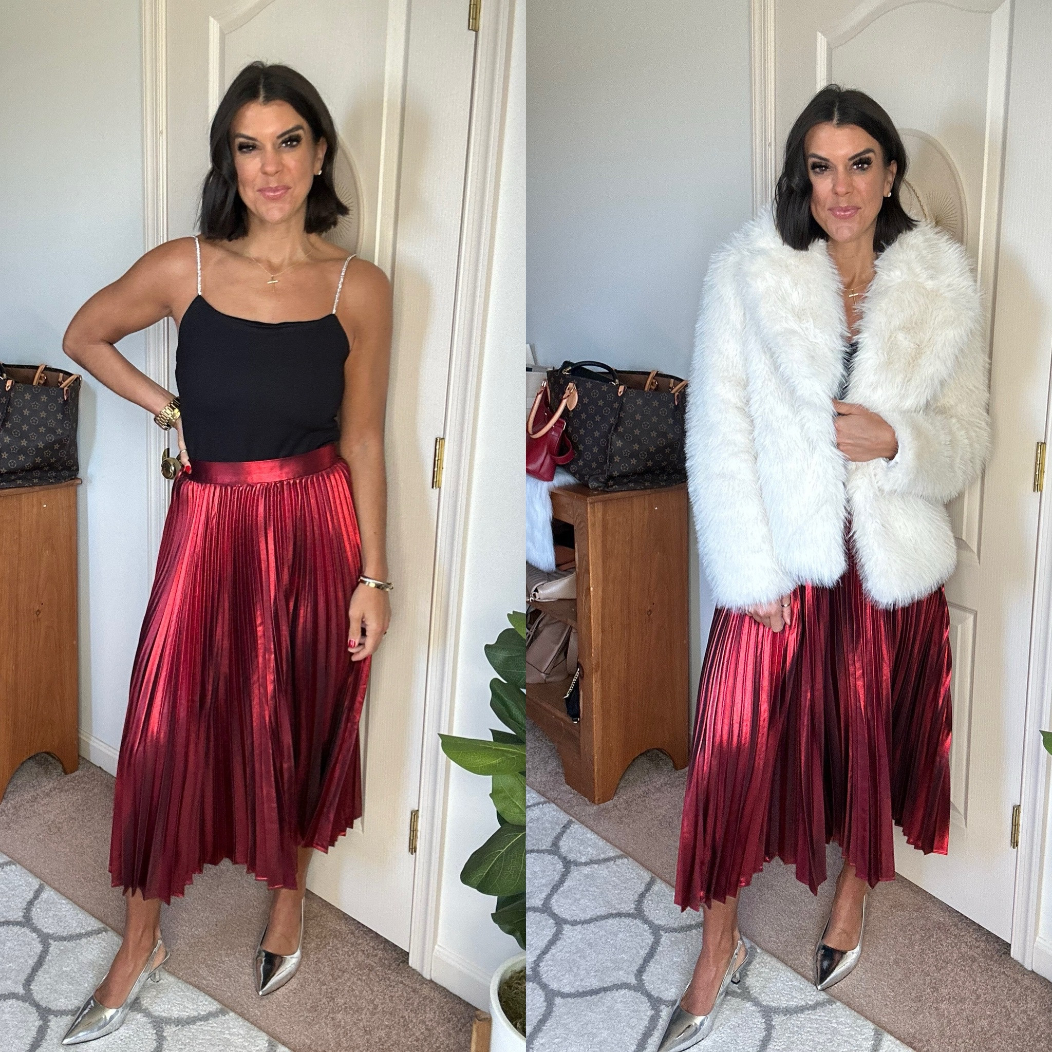 Size medium in bodysuit, need size small
Size small in Walmart skirt, need size xs 
Target fur size small 

#LTKSaleAlert #LTKStyleTip #LTKFindsUnder100