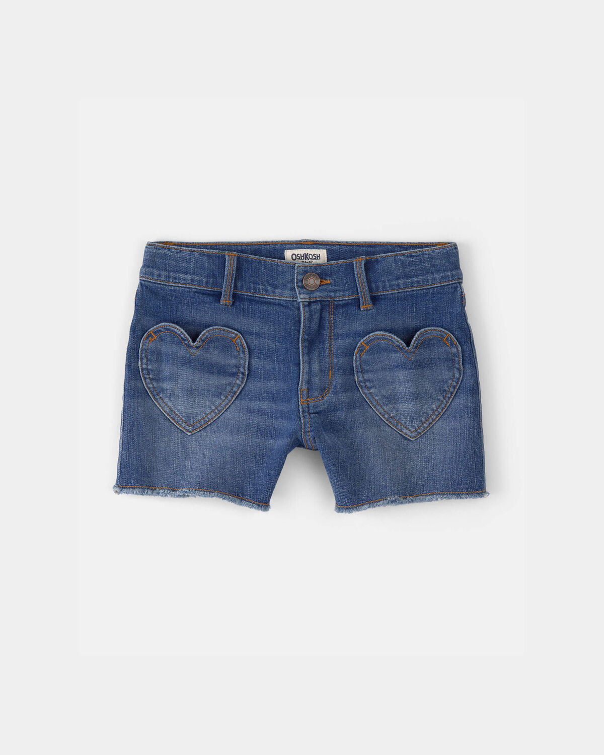 Girls Heart Pocket Denim Shorts - Dark Wash | Carter's Inc