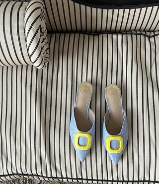 x Jennifer Sumko Neuchatel Woven Raffia Buckle Mules | Dillard's