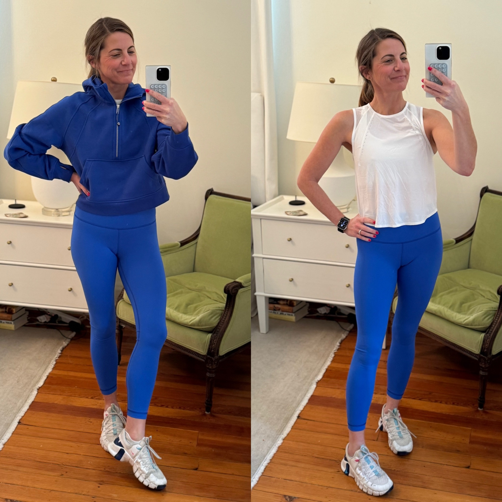 Two of my favorite pieces for a sleek, put-together look:
✨ Wunder Train High-Rise Tight – amazing compression and performance for every move.
✨ Sculpt Cropped Tank – lightweight and flattering, perfect for layering.

Top it off with the Scuba Oversized Half-Zip for a tone-on-tone style I personally love. Add a belt bag, and you’re set to go from gym to errands in no time! 🖤

#lululemoncreator #ad #LTKfit #LTKactivewear #lululemon @lululemon

#LTKStyleTip #LTKActive #LTKFitness
