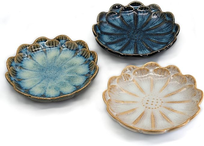 Ceramic Stable Spoon Rest 3PCS Multifunctional Glaze Ceramic Dinner Plates Set Heat Resistant Por... | Amazon (US)