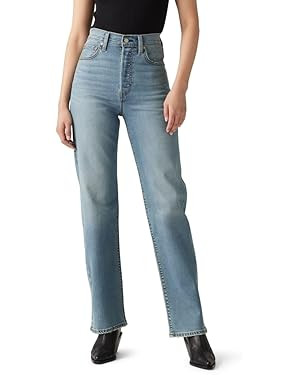 Levi's Womens Ribcage Straight Full Length Jeans | Amazon (US)