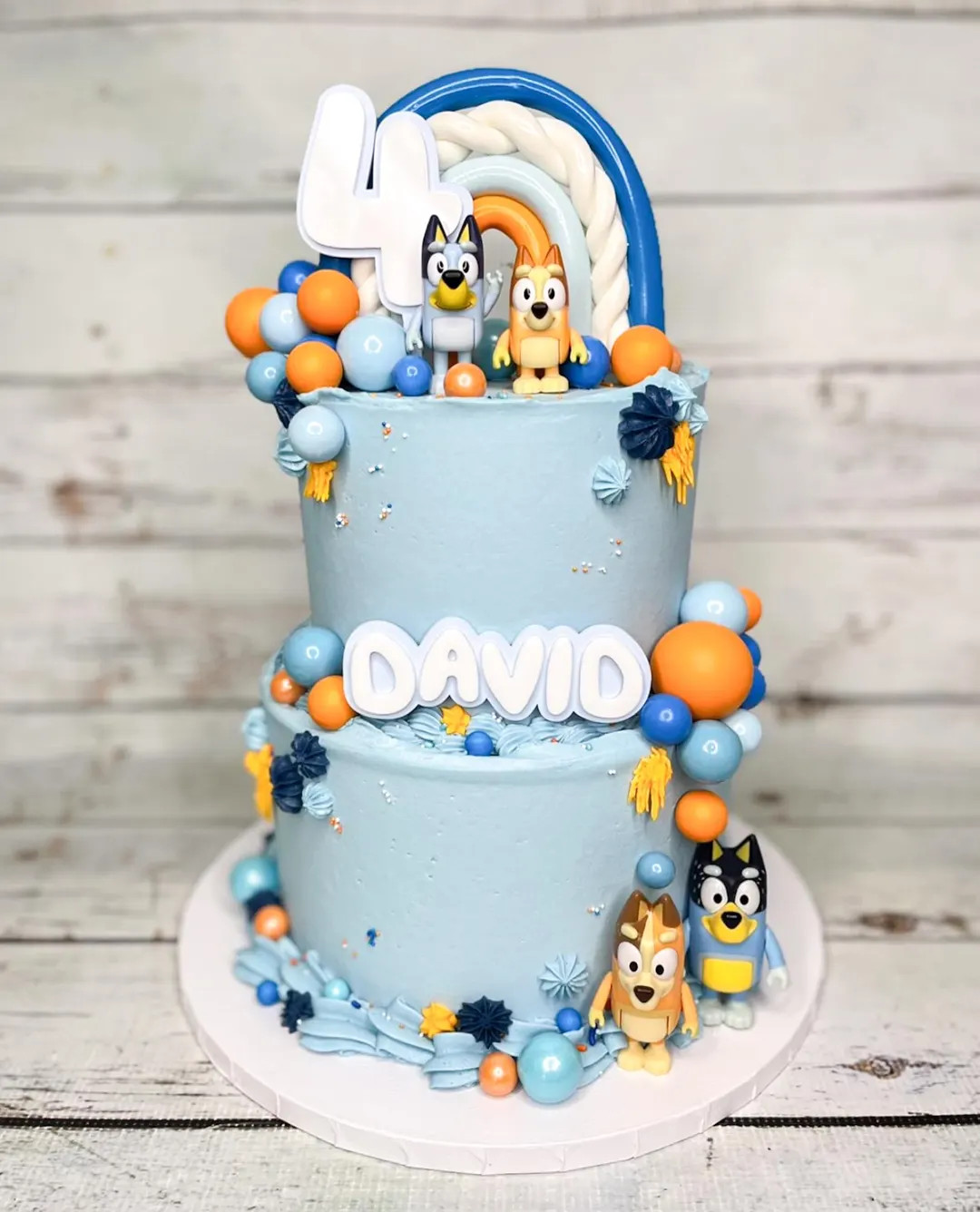 Blue Dog Cake Topper Personalized Name Heeler Charm Twoey Acrylic Custom Kids Party Decor - Etsy | Etsy (US)