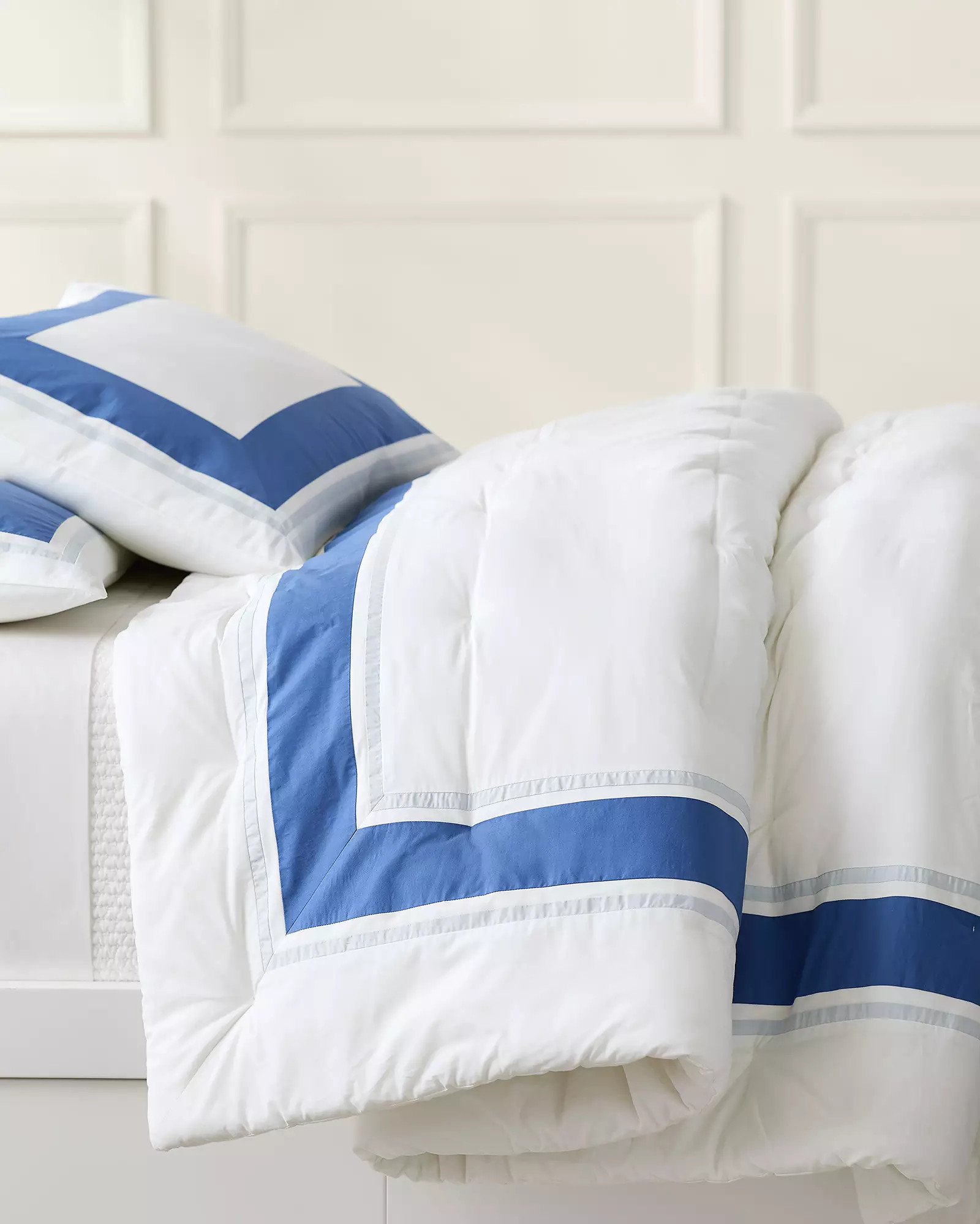 Borderline Percale Comforter | Serena and Lily