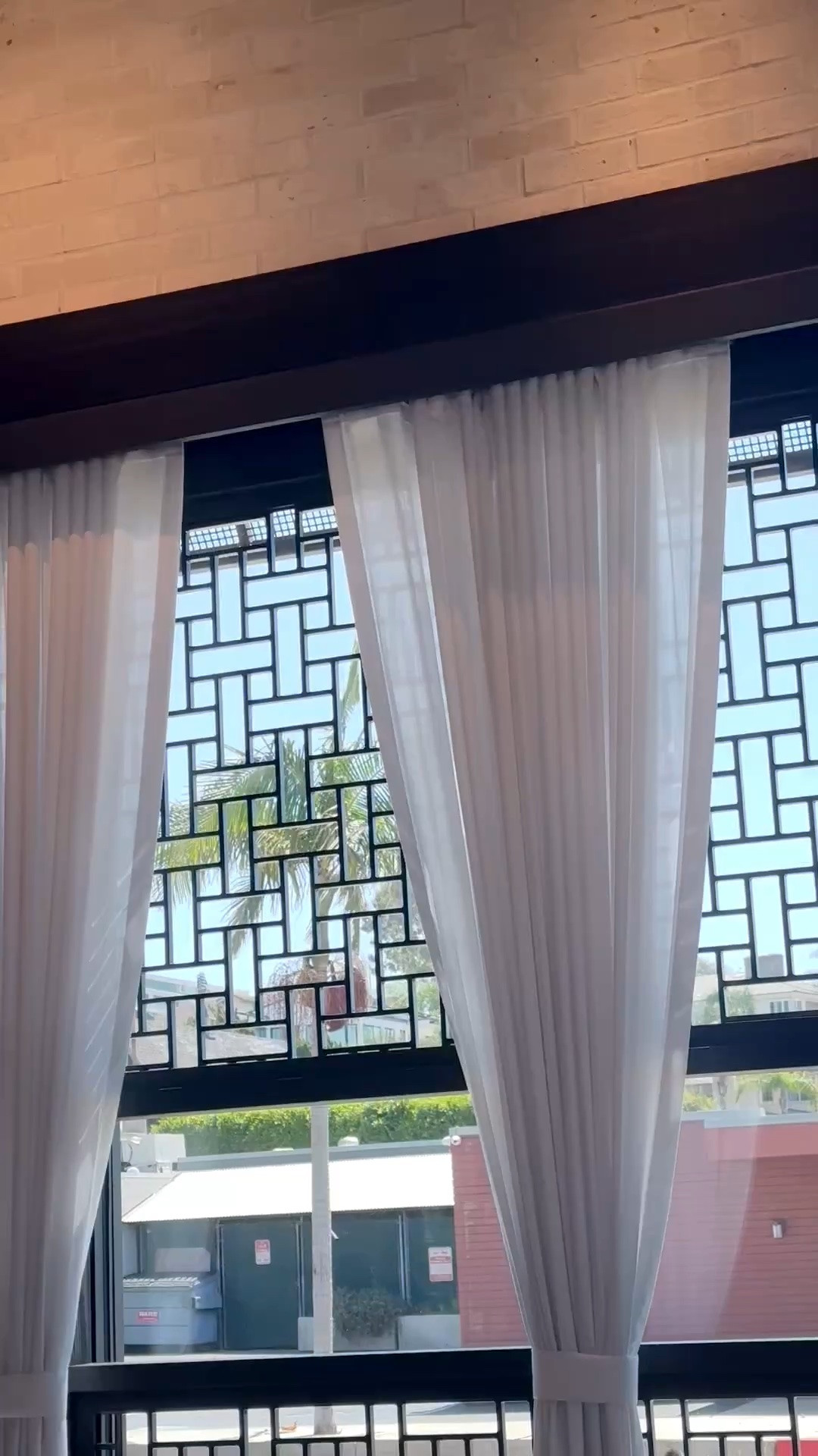 Wow—soft linen sheer drapes can elevate any space. I love how they soften the natural light and bring such an effortless touch of elegance, especially paired with these beautiful palm-leaf ceiling fans. #SheerDrapes #LinenDrapes #WindowDesign #CeilingFan #RestaurantDesign #InteriorInspiration #NaturalLight #SoftElegance #IndustrialInterior #InteriorDetails

#LTKdayinmylife #LTKTravel #LTKHome