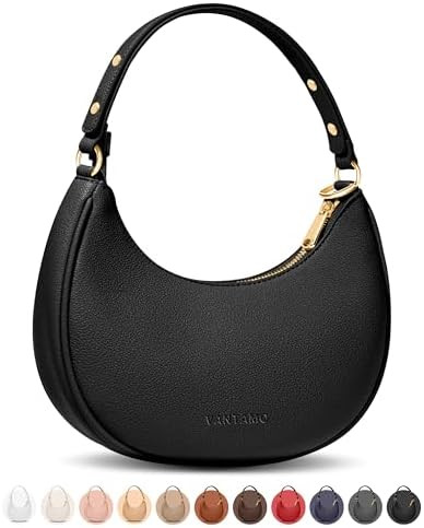 Vantamo Crescent Bags For Women with RFID Protection, Half Moon Clutch Purses for Women with Anti... | Amazon (US)