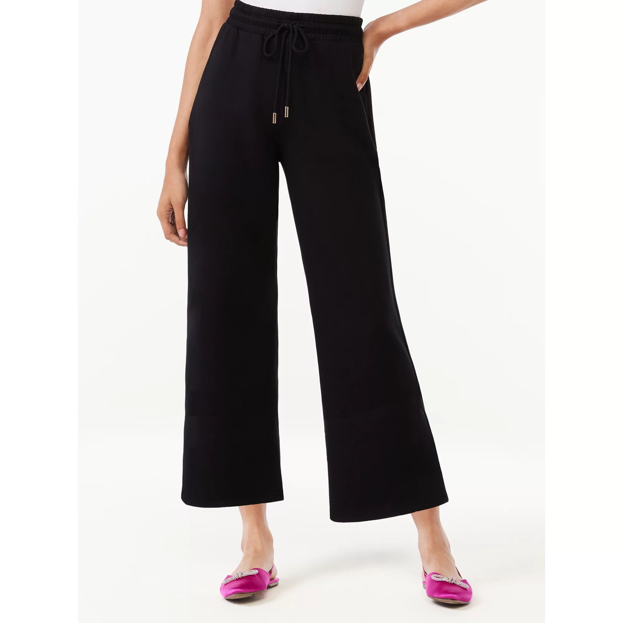 Scoop Women's Cropped Ultimate ScubaKnit Lounge Pants, Sizes XS-2XL | Walmart (US)