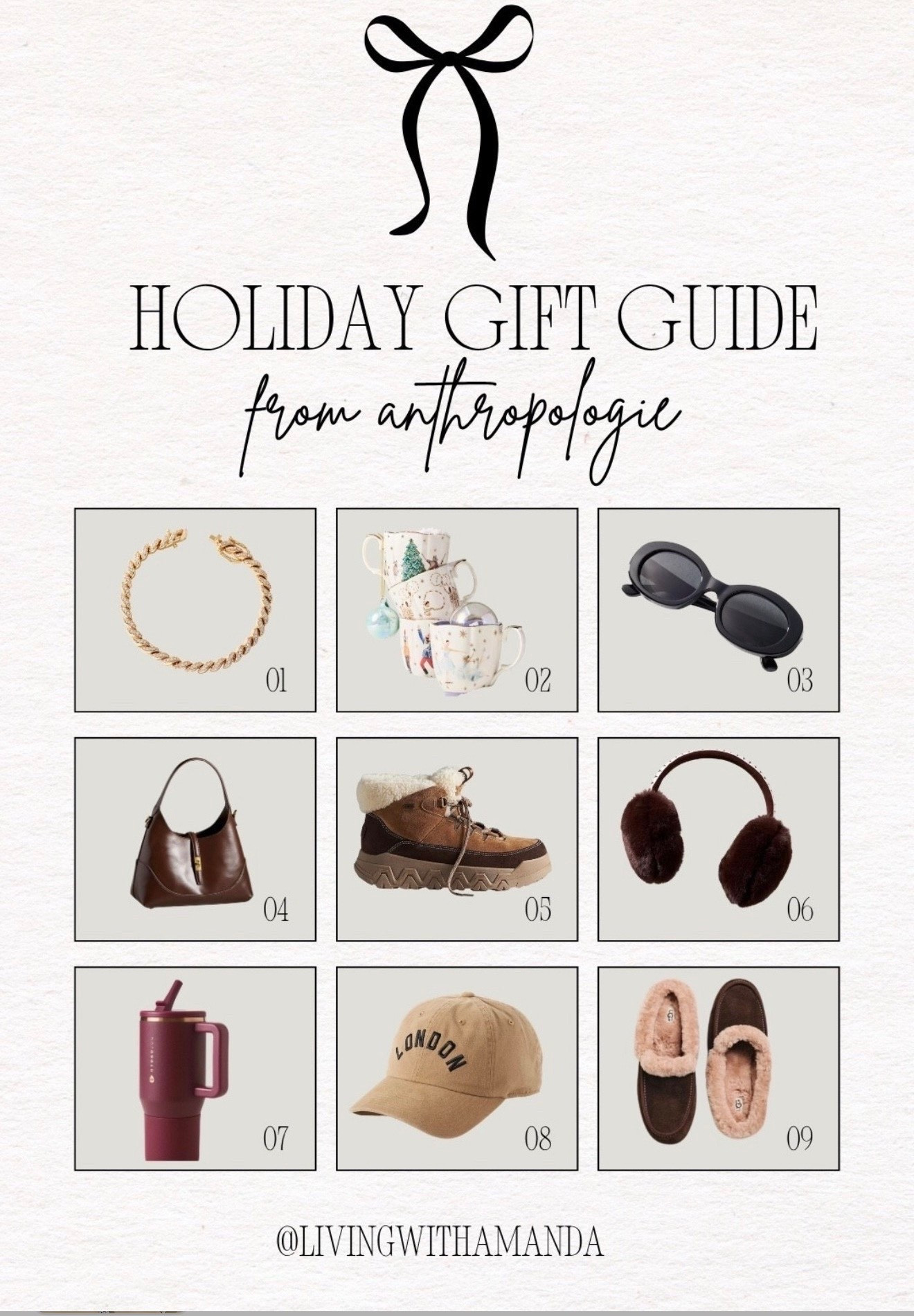 Beautiful textures, warm scents, and the prettiest packaging — these Anthropologie picks make gifting feel easy (and a little too tempting to keep for yourself 😉). Linked on LTK 

🤎 #AnthroHome #giftideas”

#LTKFindsUnder100 #LTKOver40 #LTKHome

#LTKGiftGuide #LTKHoliday #LTKCyberWeek

#LTKSeasonal #LTKGiftGuide #LTKHoliday