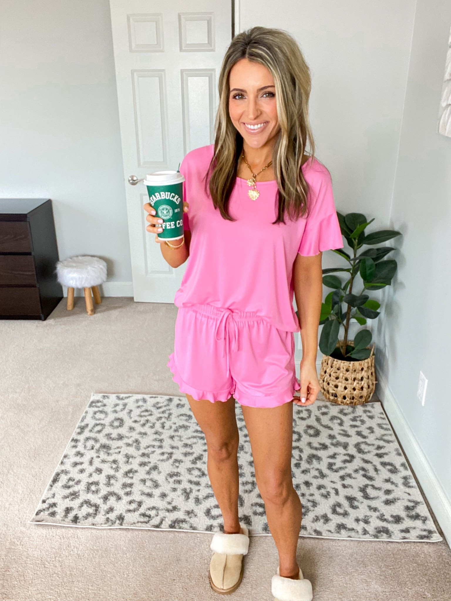 I've been obsessed with these comfy loungewear! The material is such amazing cozy material that I great for sleeping in, especially during the warm summer months.

#LTKmorningroutine #LTKootd #LTKmomlife