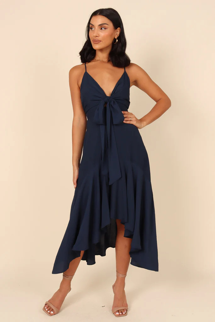Mariana High Low Dress - Navy | Petal & Pup (US)