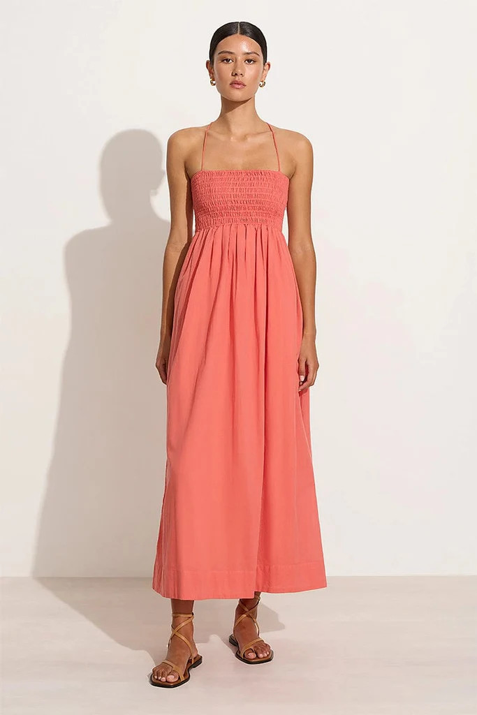 Agolde Midi Dress Melon | Faithfull (AU)