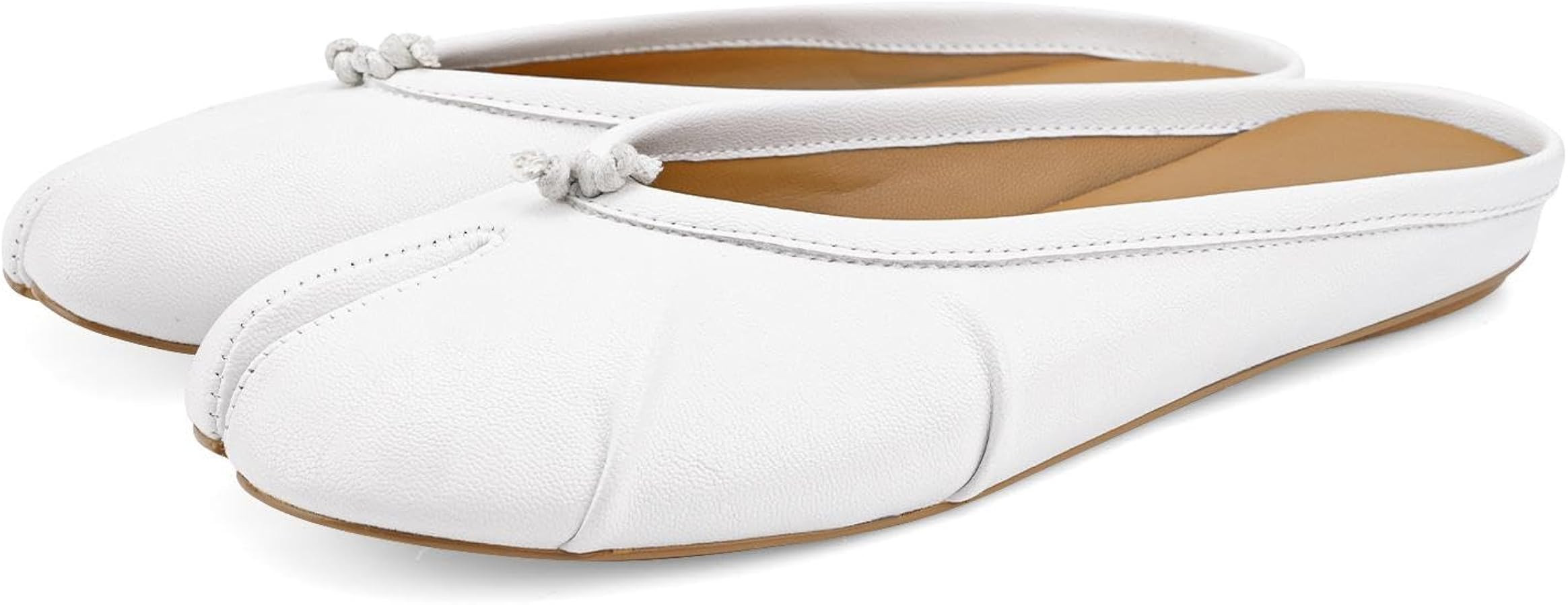 Tabi Ballet Flats for Women Dressy Casual Shoes Split Toe Wide Flats Light Weight Japanese Shoes | Amazon (US)