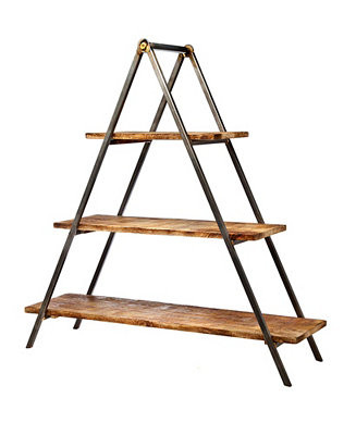 3 Teir Wood Server Metal Stand | Macy's
