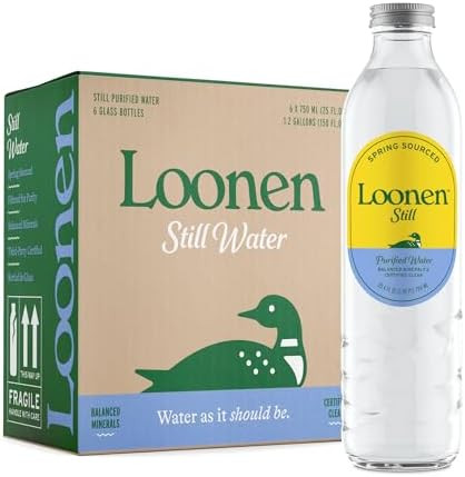 Loonen Still Spring Sourced Water, Glass Bottled with Minerals, Magnesium, Potassium, Calcium, So... | Amazon (US)