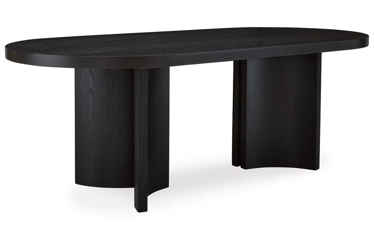 Rowanbeck Dining Table In Black | 1stopbedrooms