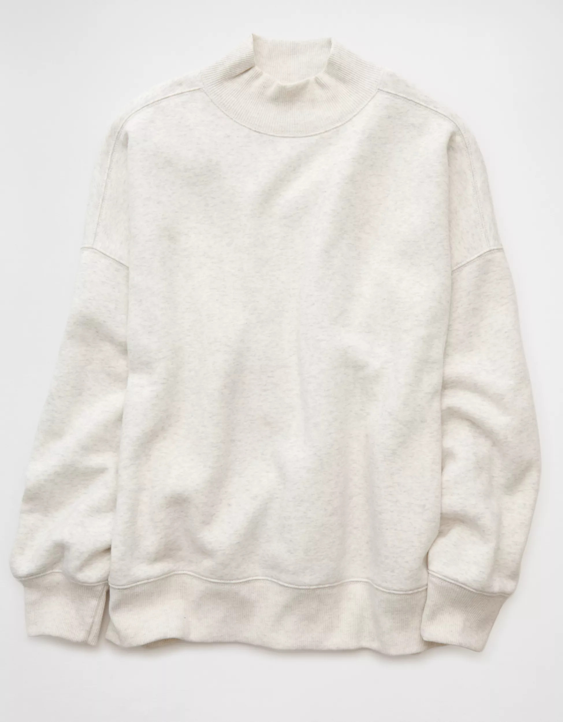 AE Everyday Luxe Mock Neck Sweatshirt | American Eagle Outfitters (US & CA)