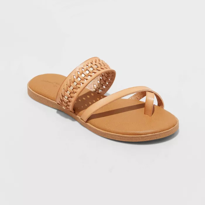 Women's Lissie Woven Toe Ring Slide Sandals - Universal Thread™ | Target