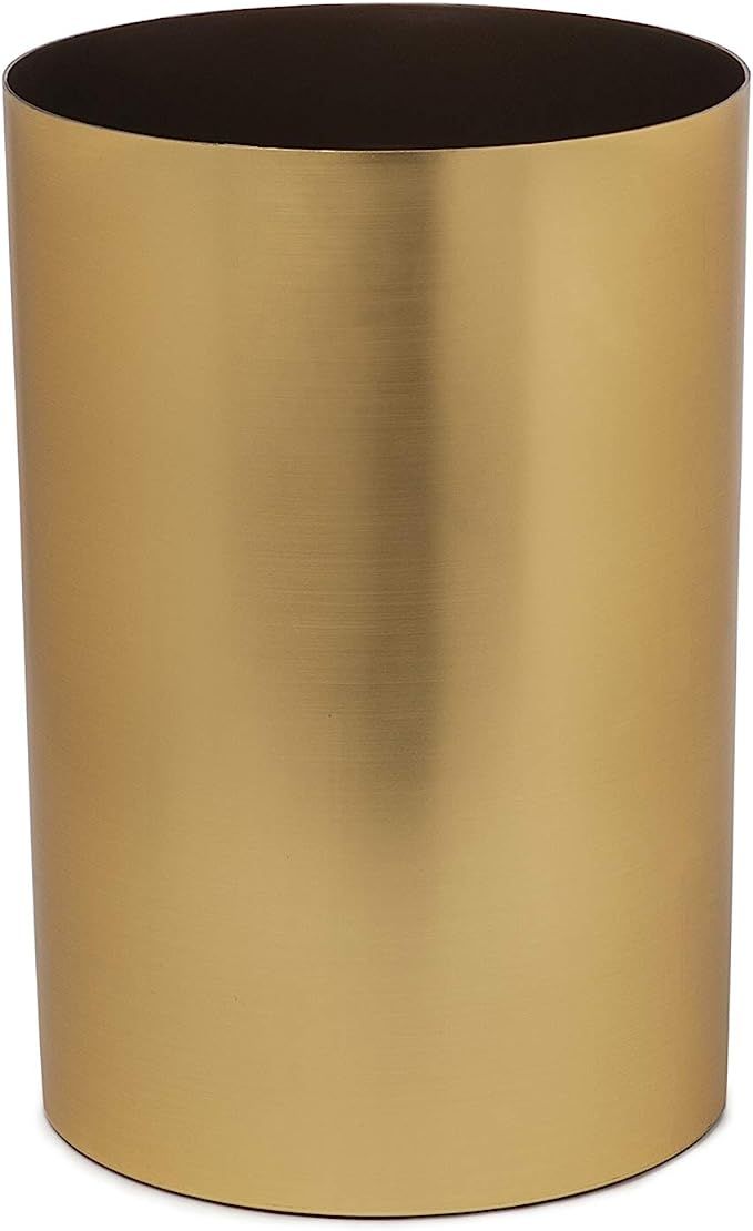 Umbra Metalla 4.75-Gallon Trash Can, Matte, Brass Look | Amazon (US)