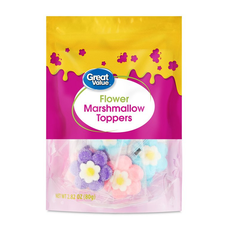 Great Value Flower Marshmallow Toppers, 2.82 oz Bag | Walmart (US)