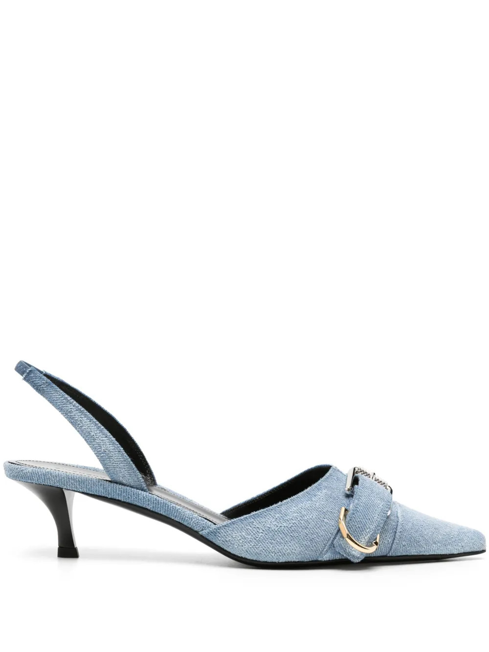 Givenchy Voyou Denim Slingback Pumps - Farfetch | Farfetch Global