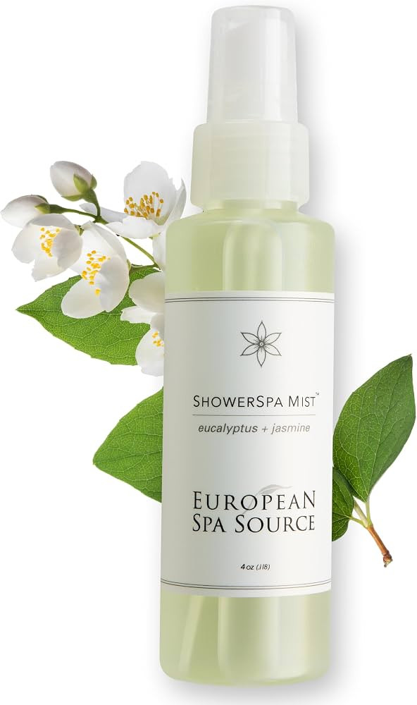 European Spa Source Jasmine + Eucalyptus ShowerSpa Mist Spray for Aromatherapy, At Home Spa Exper... | Amazon (US)
