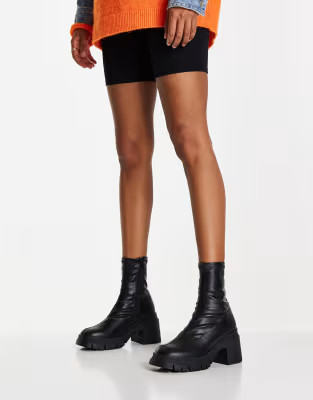ASOS DESIGN Recipe chunky sock boots in black | ASOS (Global)
