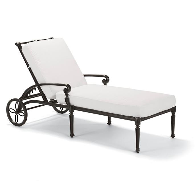Carlisle Chaise Lounge with Cushions in Onyx Finish | Frontgate | Frontgate