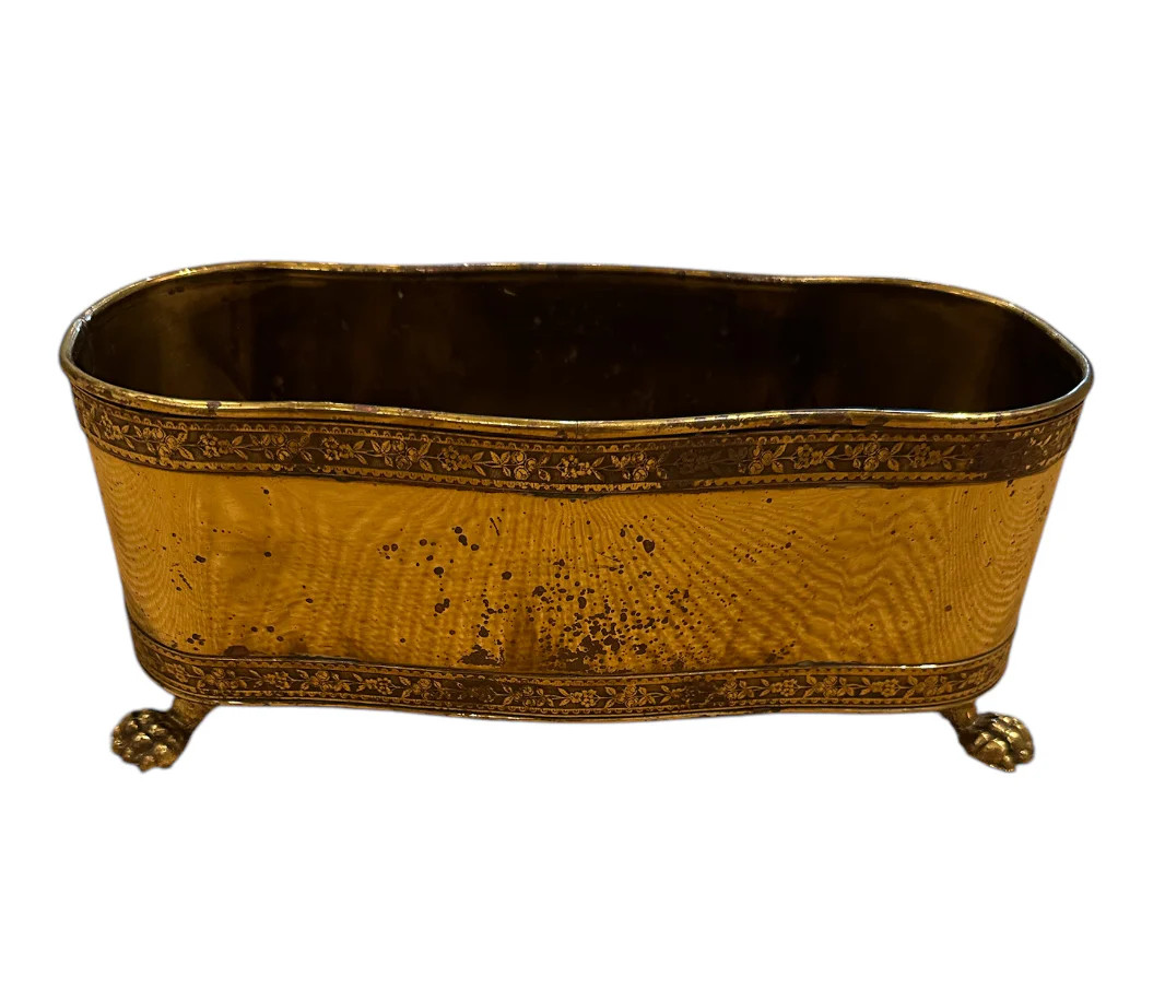 Vintage Footed Brass Planter | Hunt and Hostess (US)