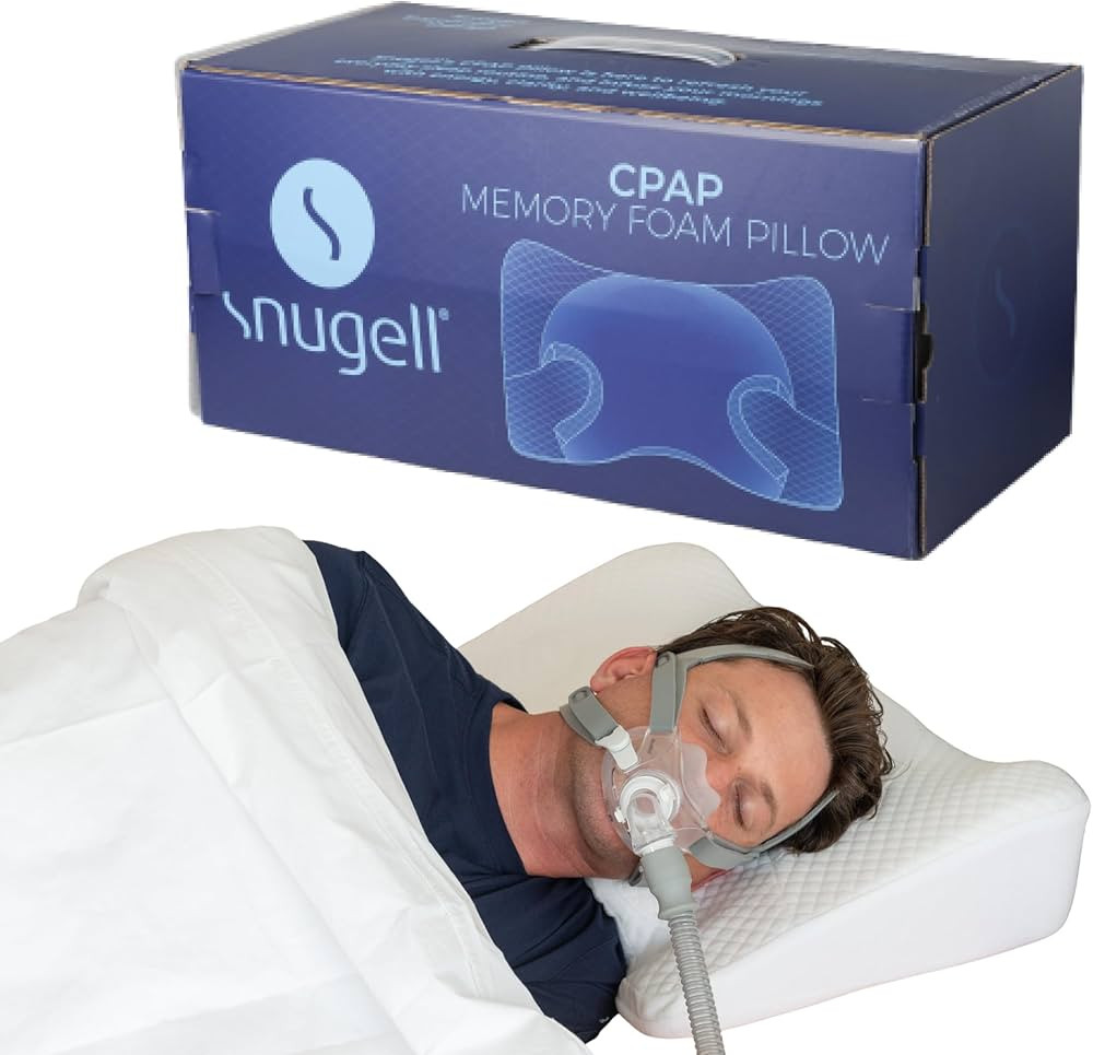 Snugell Memory Foam CPAP Pillow - Accomodates All CPAP Masks and Hoses - Great for Sleeping on Yo... | Amazon (CA)
