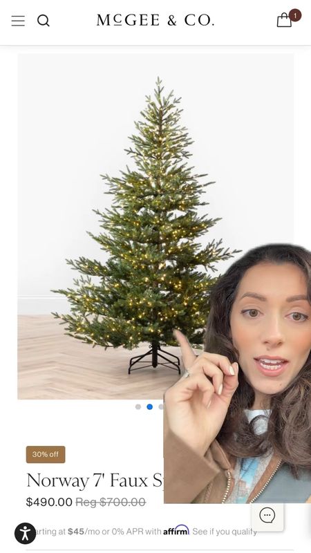 My Norway Spruce Christmas tree from Terrain is sold out so wanted to share this option because it’s currently on sale!! #greenscreen 

#LTKHoliday #LTKsalealert #LTKCyberWeek